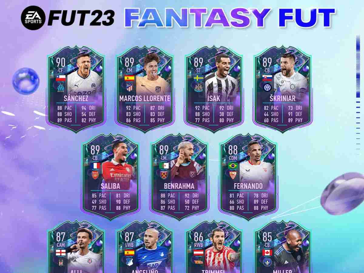 FIFA 23 Fantasy FUT Team 1 is unveiled with Alexis Sanchez and Alexander Isak leading the lineup with powerful cards