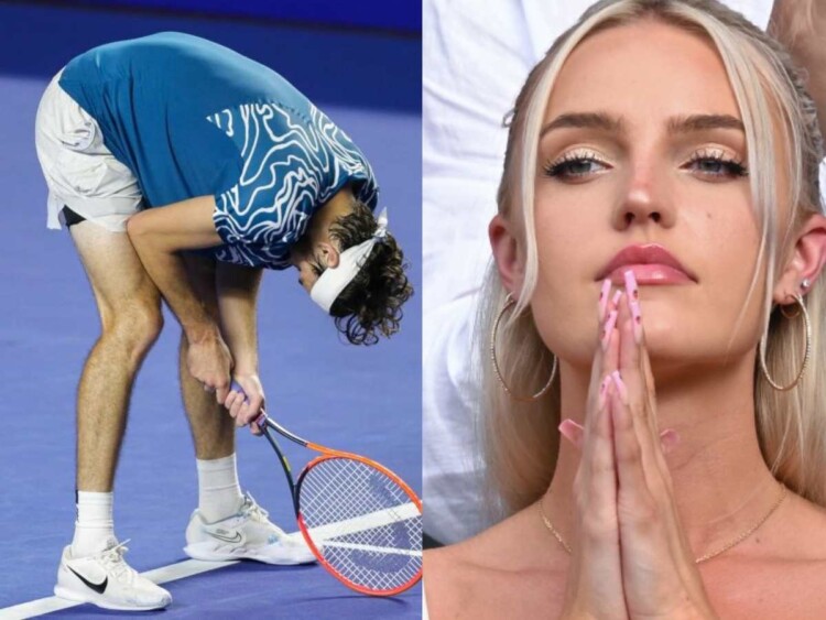 Taylor Fritz and his girlfriend Morgan Riddle at the Mexican Open 2023