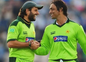 Shahid Afridi mocks Shoaib Akhtar for earning money despite missing matches in Legends League Cricket