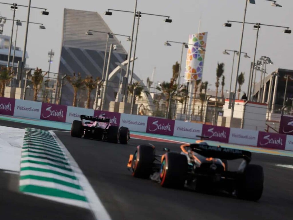 Cars around Jeddah Corniche Circuit