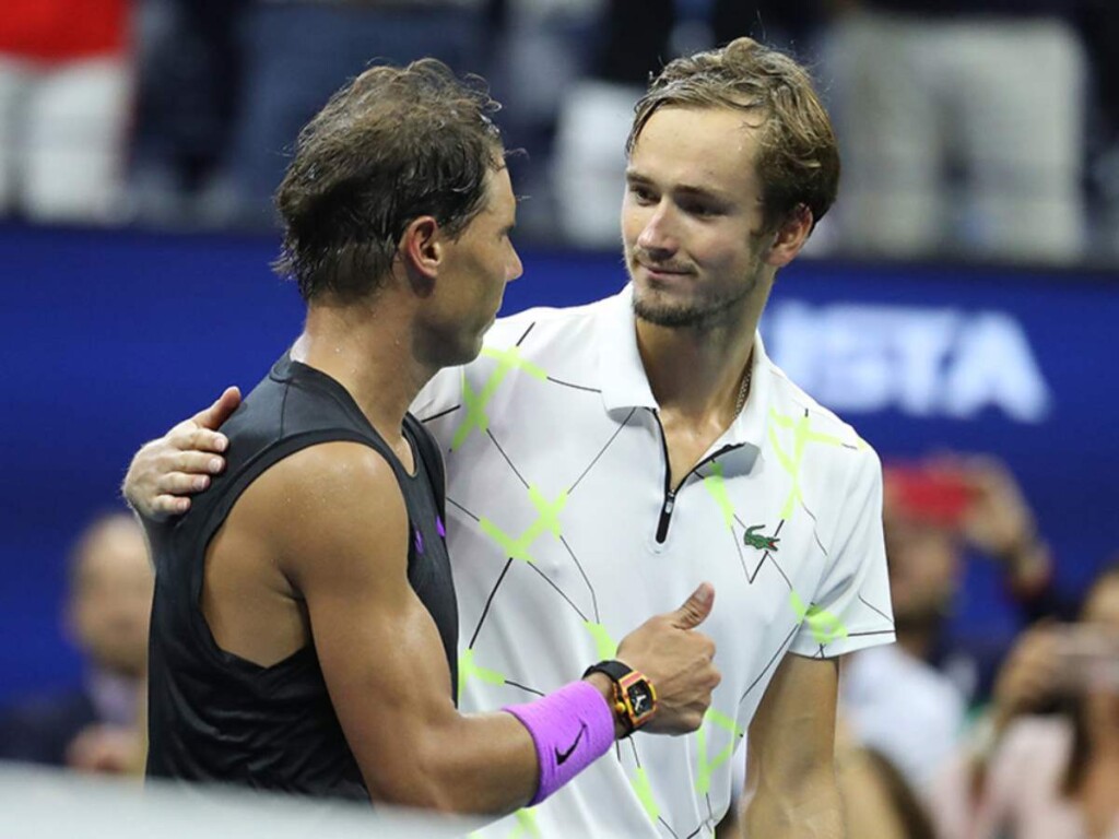 Rafael Nadal and Daniil Medvedev (Image Credit: TennisBuzz.com)