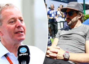 Martin Brundle and Fernando Alonso
