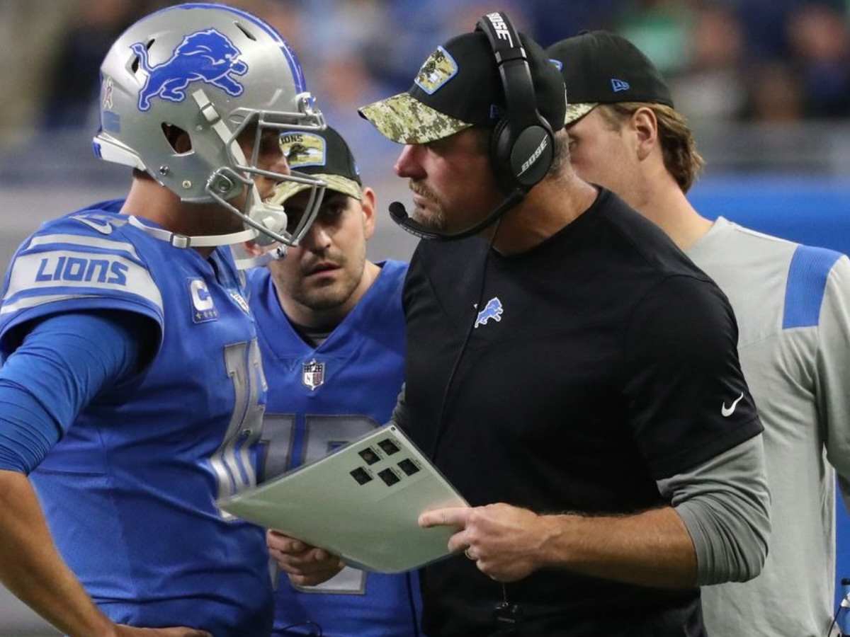 “He played his best football last year,” Lions HC Dan Campbell makes DARING ‘division winning’ claims while singing huge praises for QB Jared Goff
