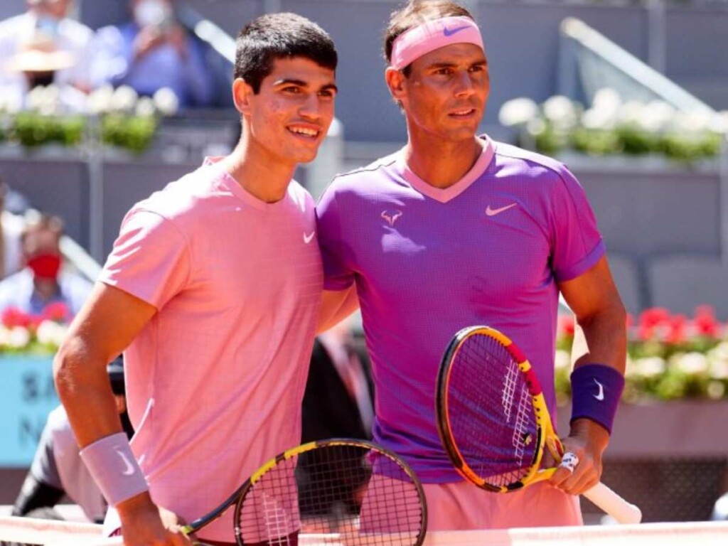 Carlos Alcaraz and Rafael Nadal (Image Credit: UBITennis.net)