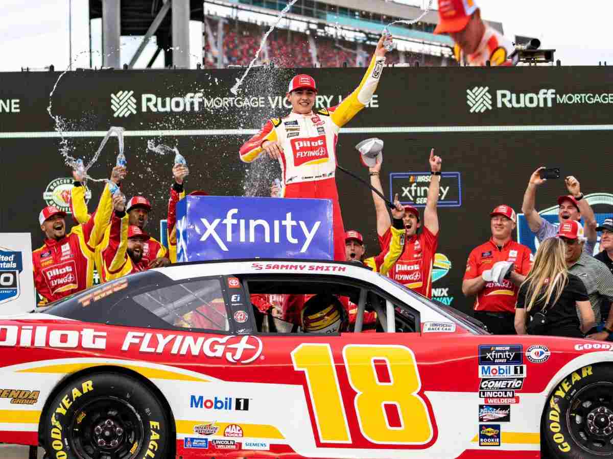 “Nothing makes me happier than to see an 18-year-old outdrive Kyle Busch”- NASCAR Twitter reacts as highschooler Sammy Smith’s milestone Phoenix Xfinity race win