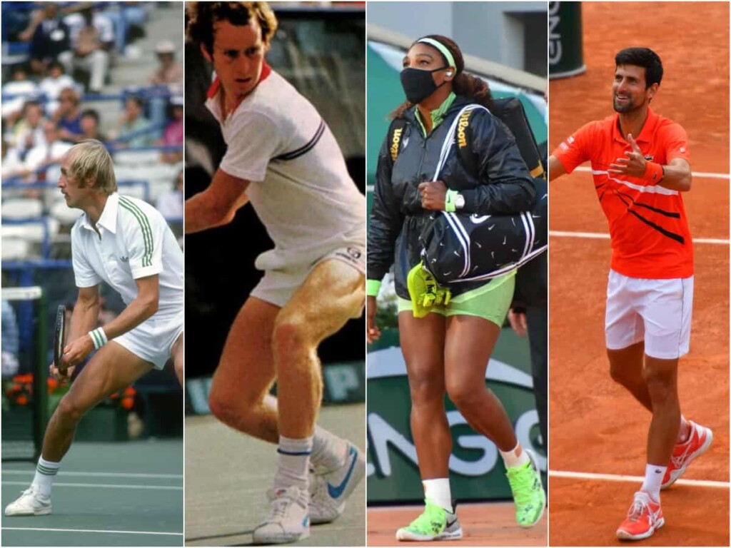 Stan Smith, John McEnroe, Serena Williams, Novak Djokovic