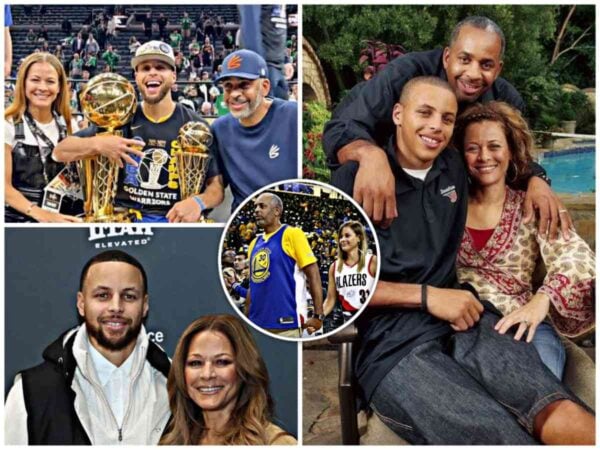 Stephen Curry and his parents