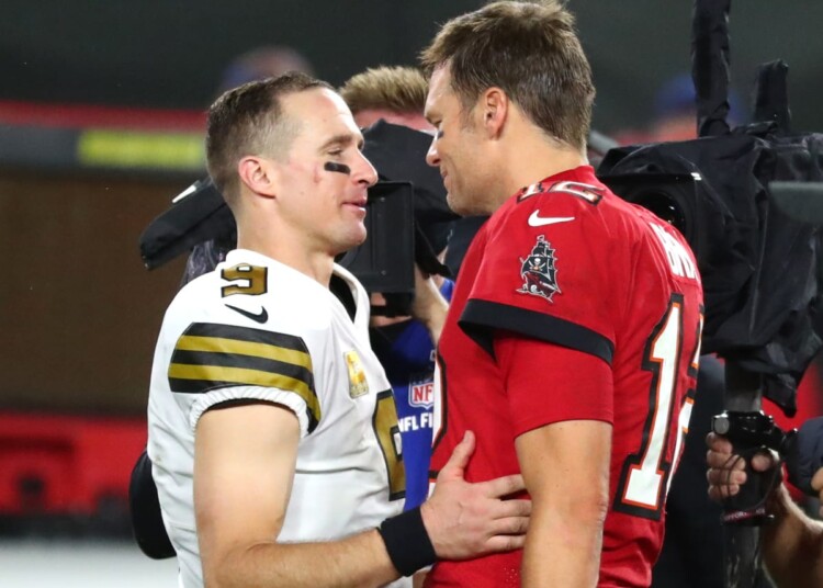 Tom Brady Drew Brees Saints Buccaneers SI
