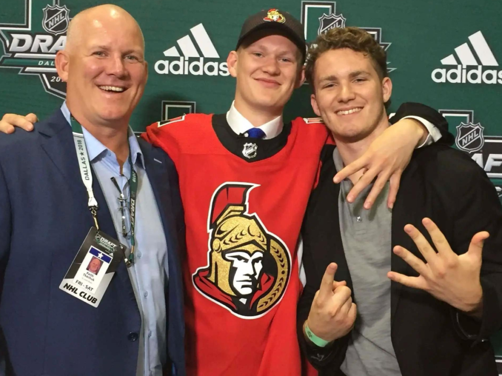 Keith, Brady, and Matthew Tkachuk [Image Credit: Winnipeg Free Pass]