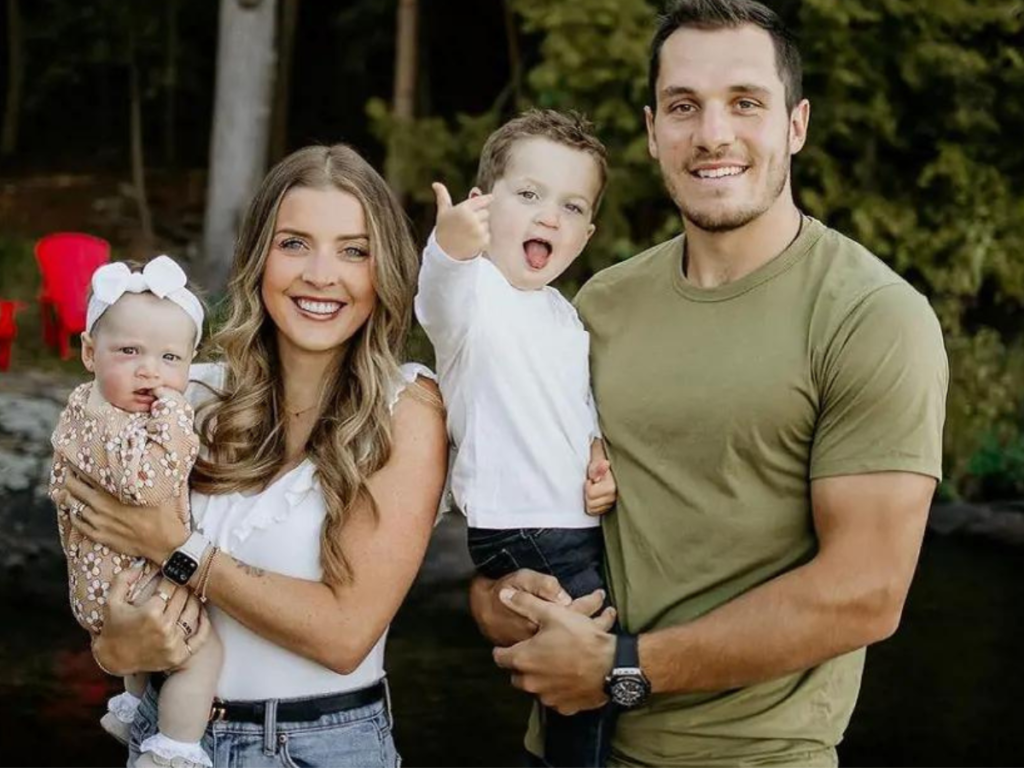 Bo Horvat wife Holly Donaldson and their children [Image Credit: Sportslulu]