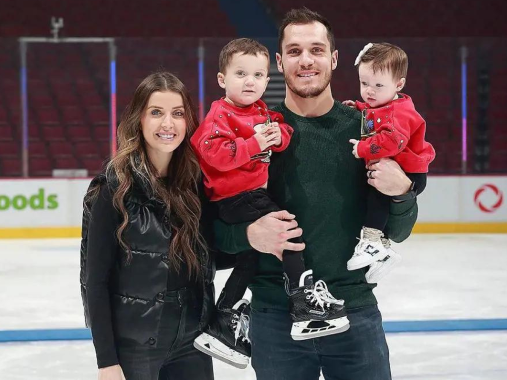 Bo Horvat wife Holly Donaldson and their children [Image Credit: Sportslulu]