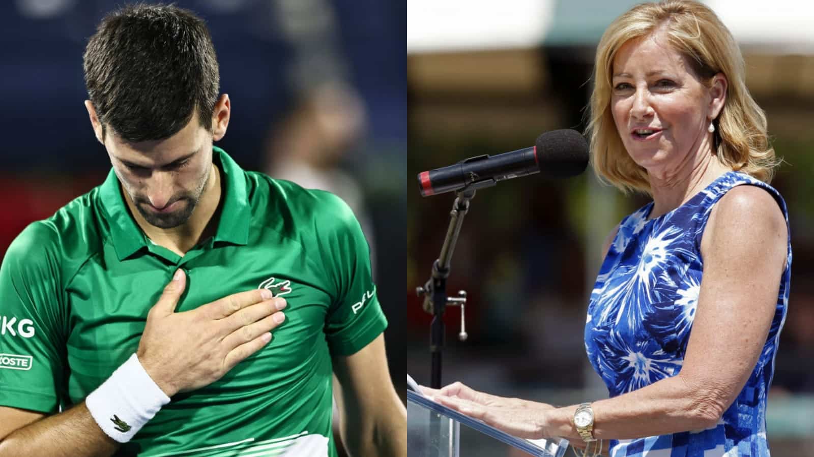 “The guy can overcome almost anything,” Chris Evert praises Novak Djokovic’s mental toughness