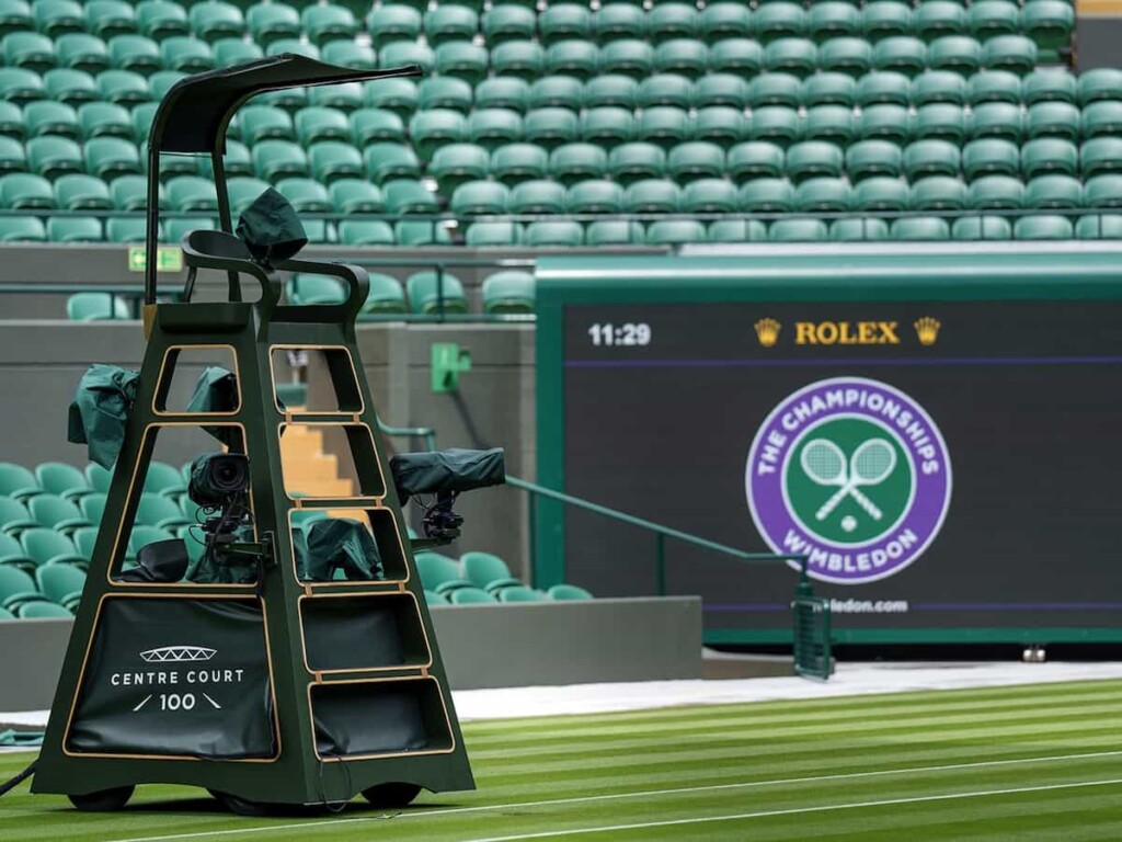 Chair umpire's stand at Wimbledon