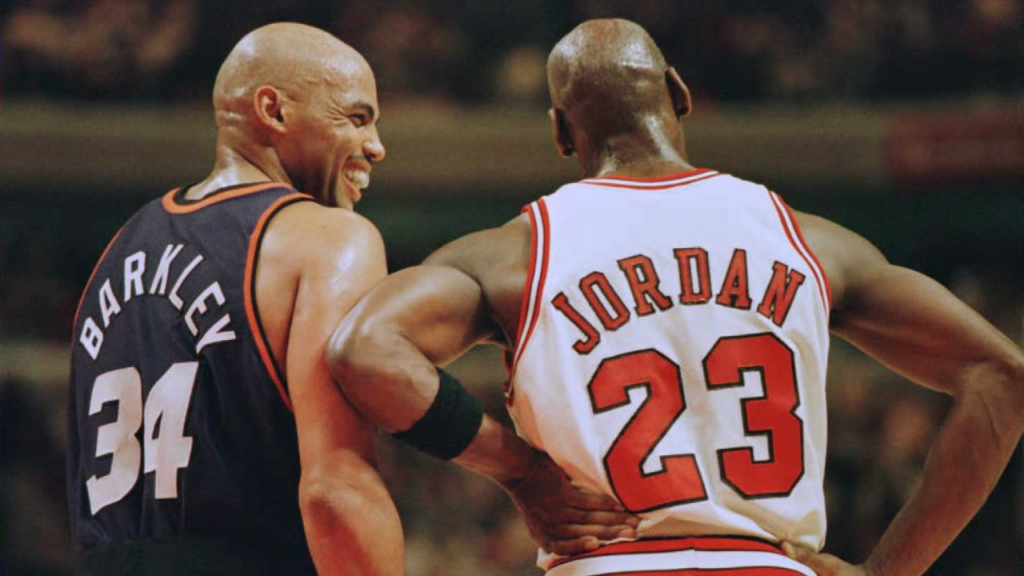 Michael Jordan and Charles Barkley