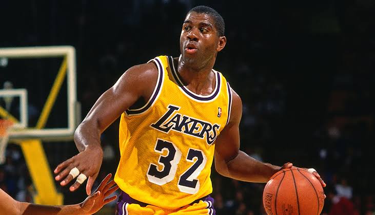 Magic Johnson - Los Angeles Lakers retired jersey numbers 