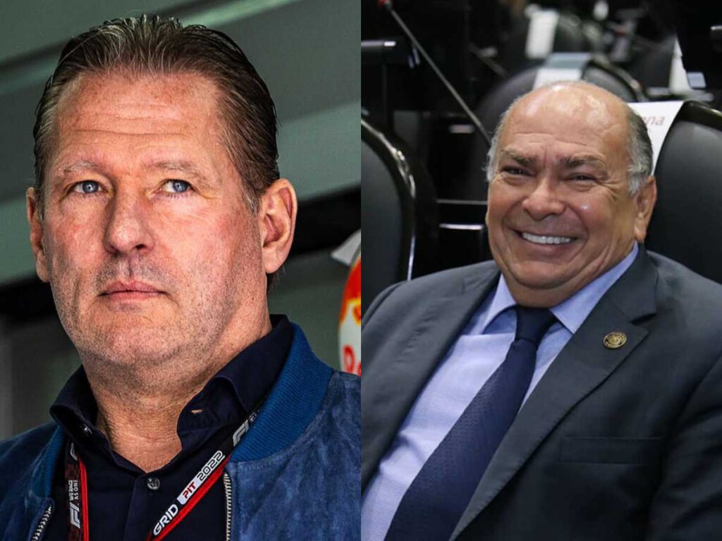 Max Verstappen's father, Jos Verstappen (L) | Sergio Perez's father, Antonio Perez Garibay (R)