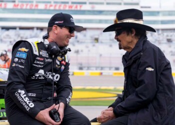 Kyle Busch and Richard Petty