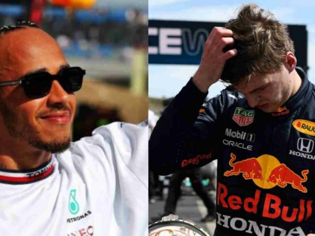 Lewis Hamilton and Max Verstappen