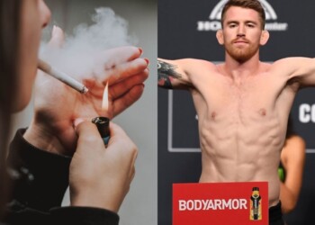 Cory Sandhagen smoking