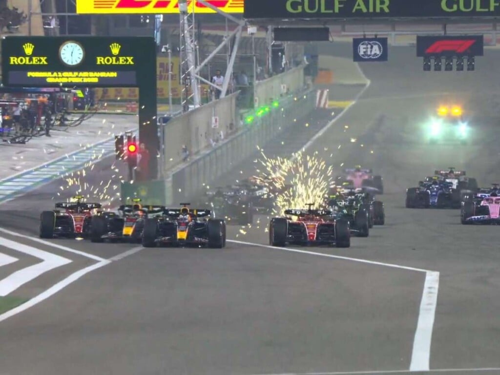 The start of the F1 Bahrain GP 2023