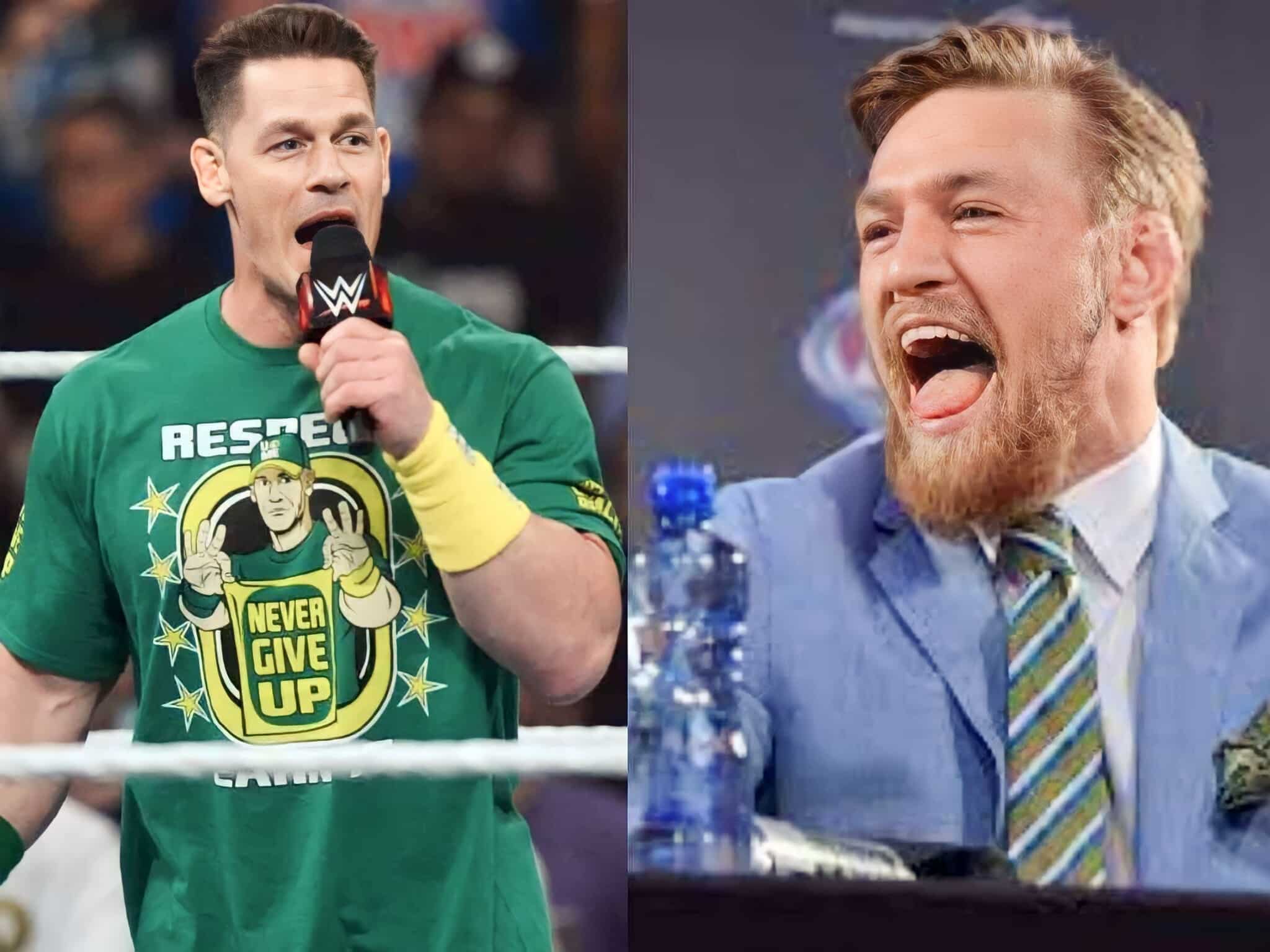 “We can see him,” When Conor McGregor ripped ‘failed Mr. Olympian’ John Cena in a press conference