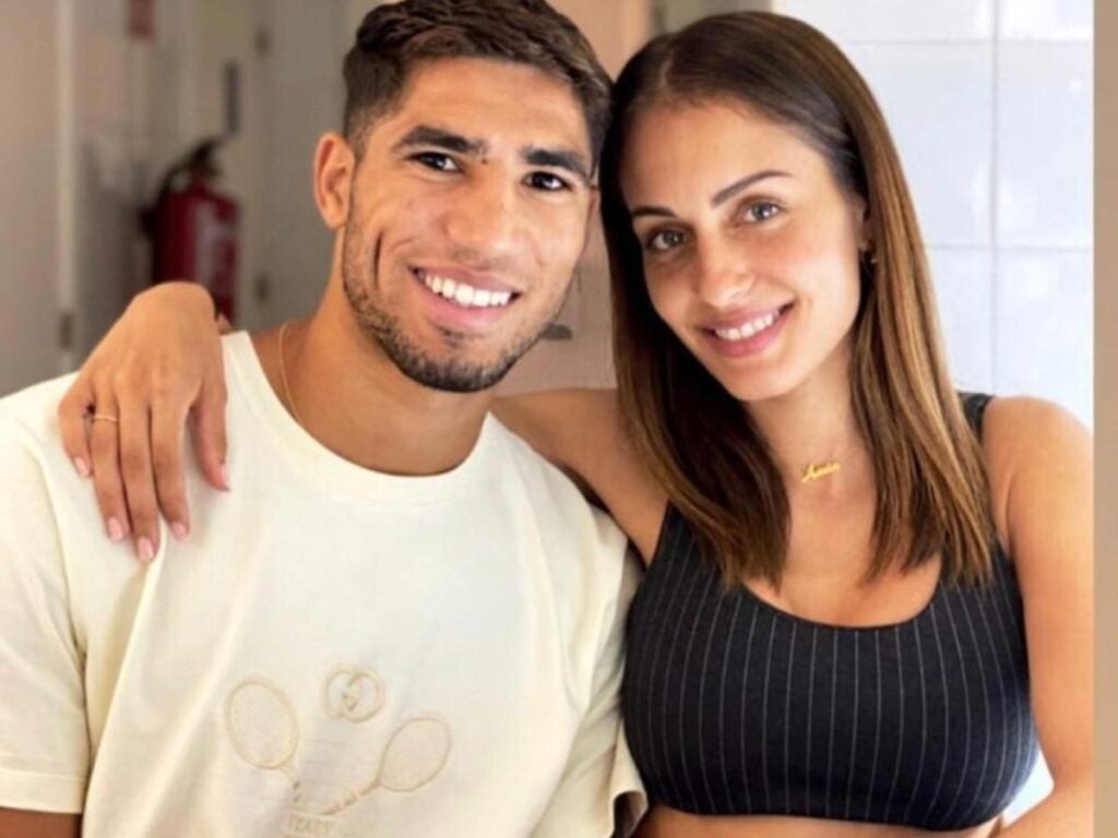 Achraf Hakimi and Hiba Abouk