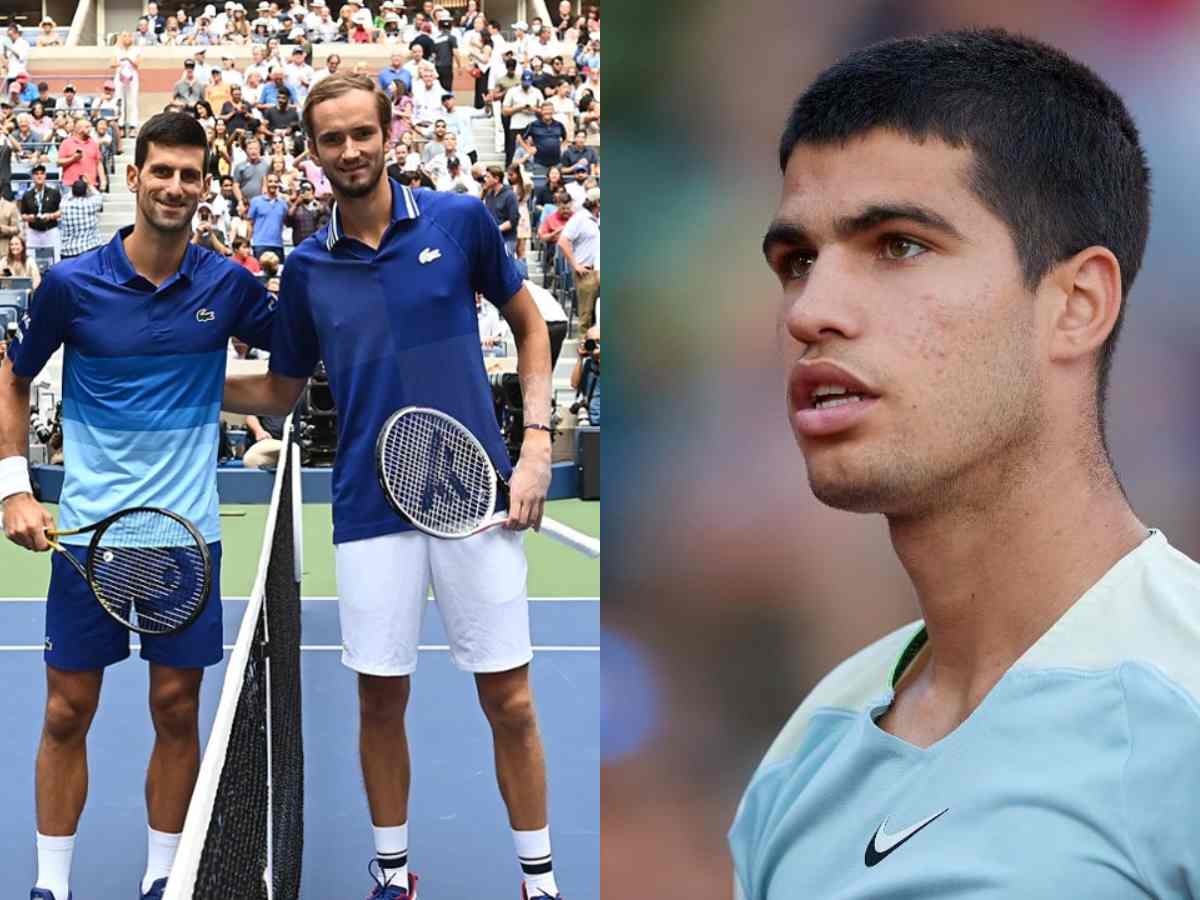 Daniil Medvedev believes Carlos Alcaraz cannot break Novak Djokovic’s long-standing record despite terrific form