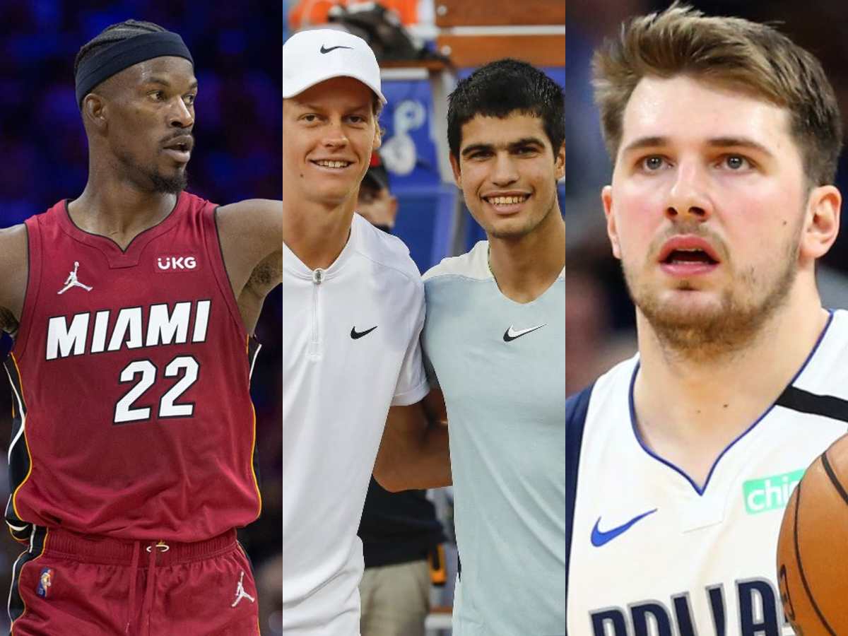 WATCH: NBA stars Jimmy Butler and Luka Doncic steal limelight at Carlos Alcaraz-Jannik Sinner semi-final thriller in Miami