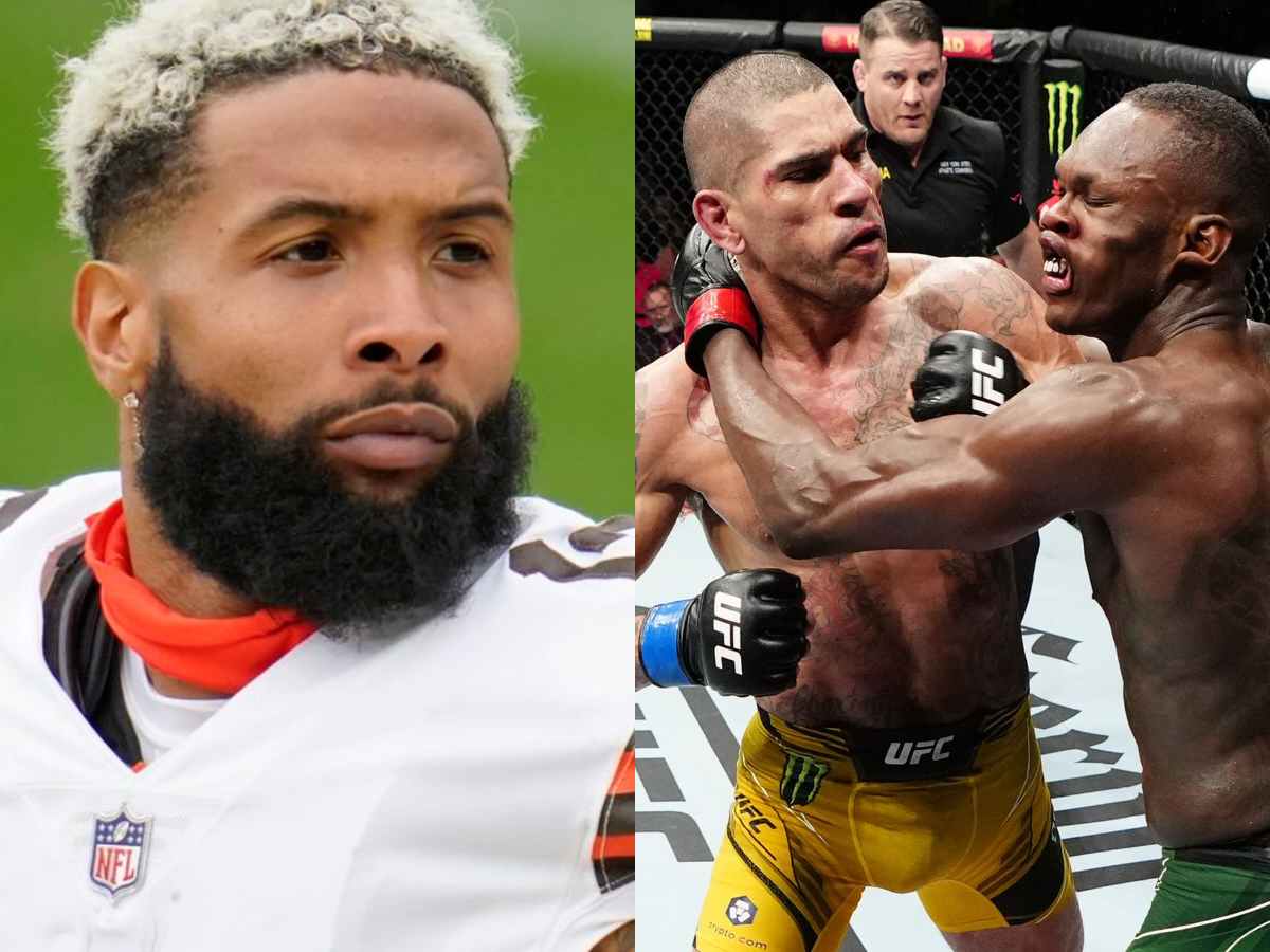 WATCH: Odell Beckham Jr. graces his presence at UFC 287 with Justin Jefferson hours after predicting a thumping victory for Israel Adesanya