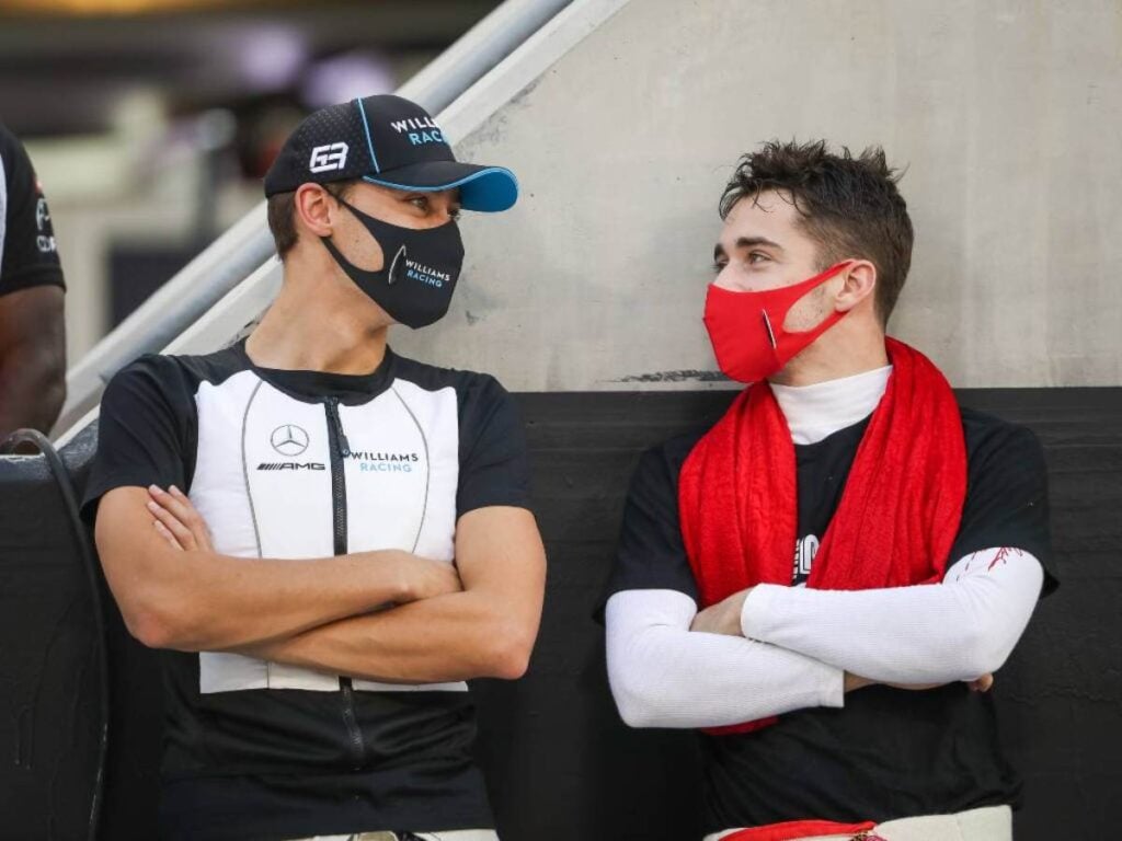 George Russell and Charles Leclerc 