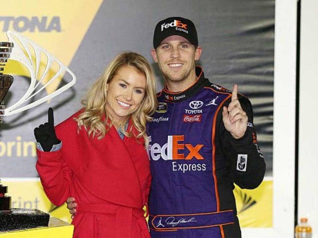 Jordan Fish and Denny Hamlin