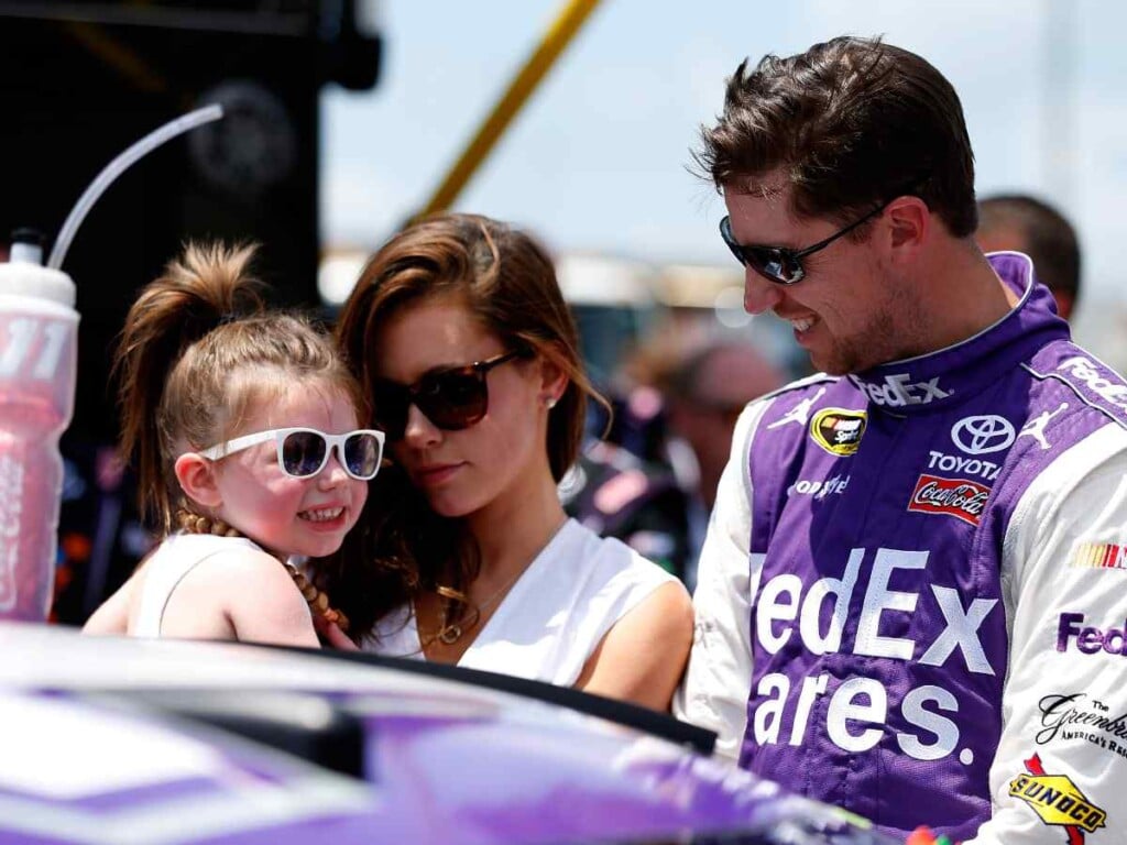 Jordan Fish and Denny Hamlin