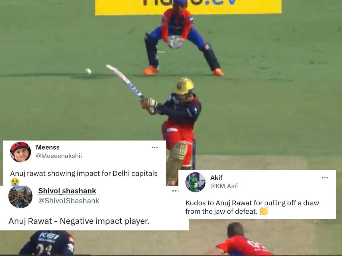 “Ranji season nahi chal rahi!”- RCB’s Anuj Rawat slammed by netizens for playing ‘Test’ innings vs DC