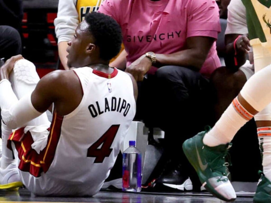 Victor Oladipo injured against the Bucks after HARD FALL (via ESPN)