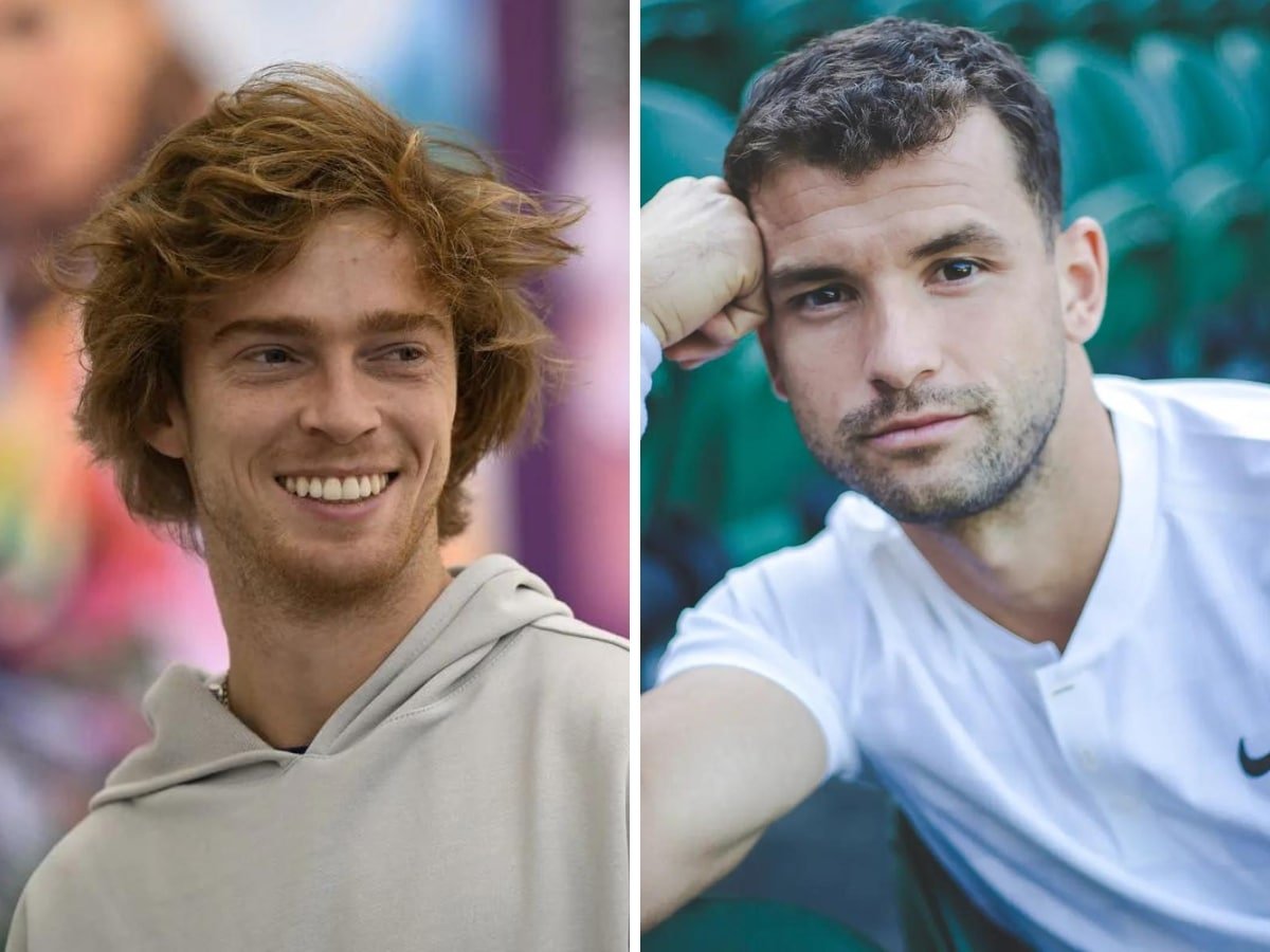 “Not heterosexual behavior,” Andrey Rublev DROOLING over Grigor Dimitrov’s looks and play style has fans stunned