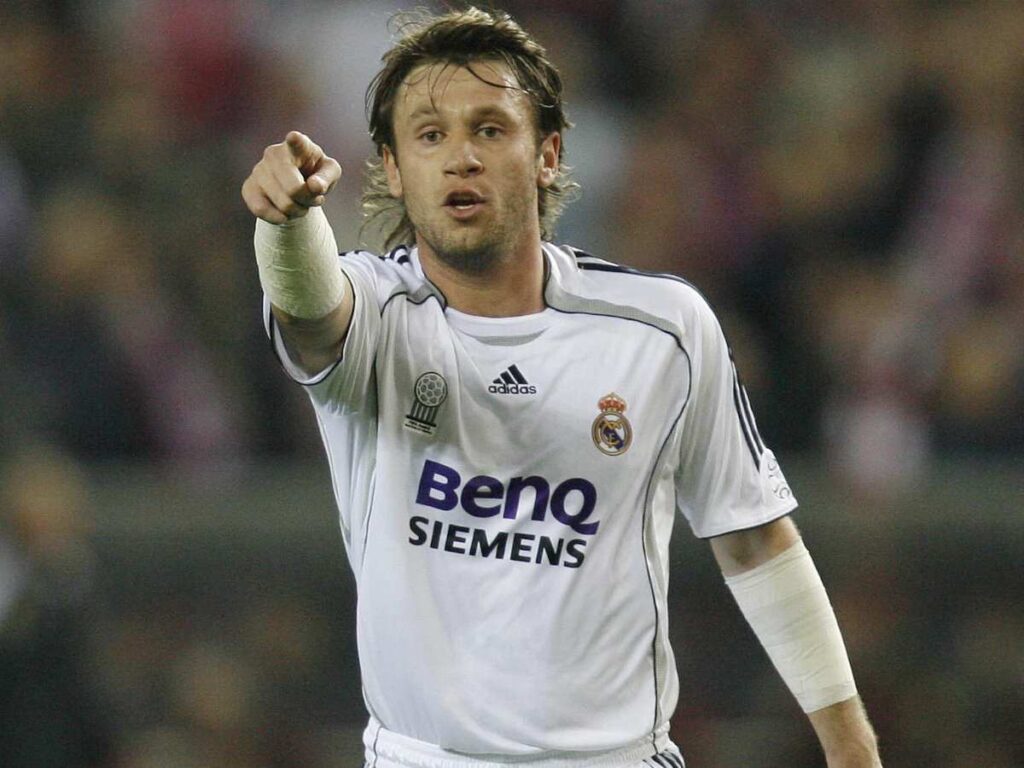 Antonio Cassano in action for Real Madrid