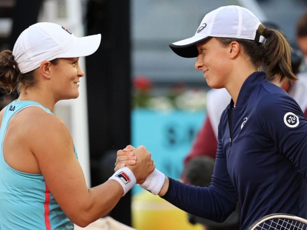 Ash Barty and Iga Swiatek