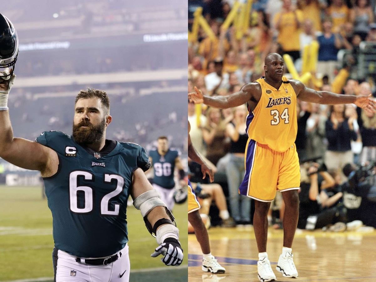 “Nobody’s blocking that motherf**er!” Jason Kelce CANDIDLY blurts out NSFW slangs on the notion of Shaq playing in the NFL