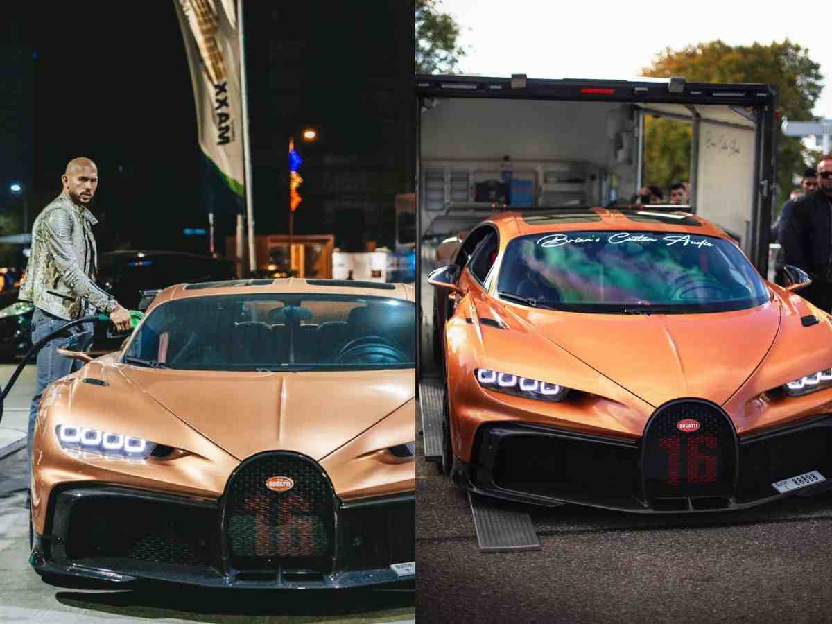 Bugatti Chiron is the most famous one in the car collection of Andrew Tate