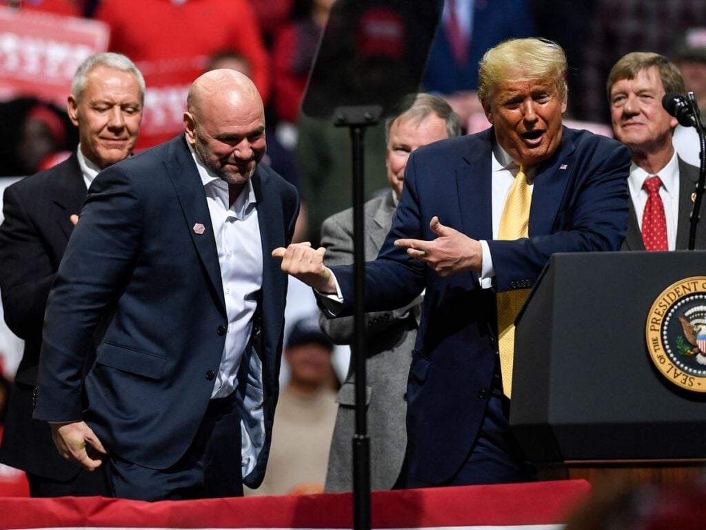 Dana White Donald Trump