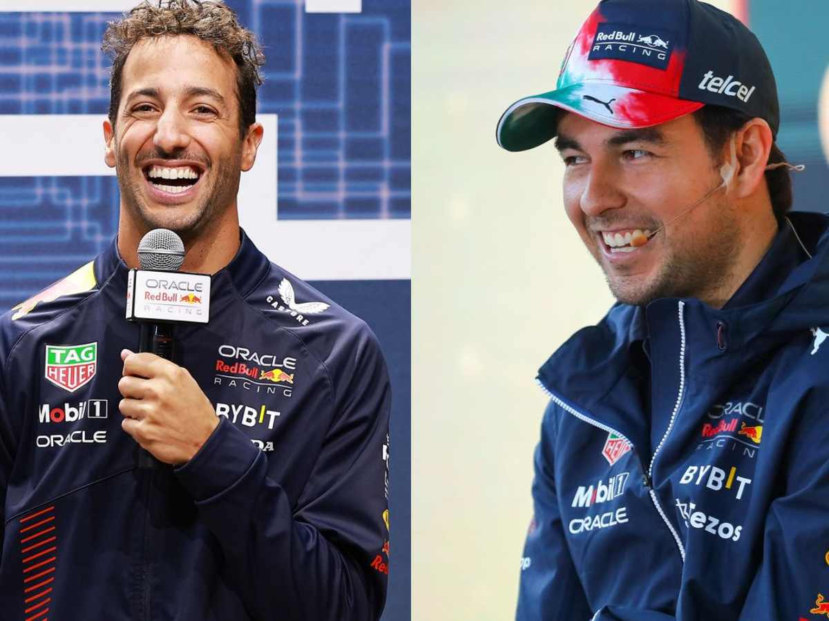 “He’s been doing a very good job for us,” Sergio Perez lauds Daniel Ricciardo’s impact at Red Bull