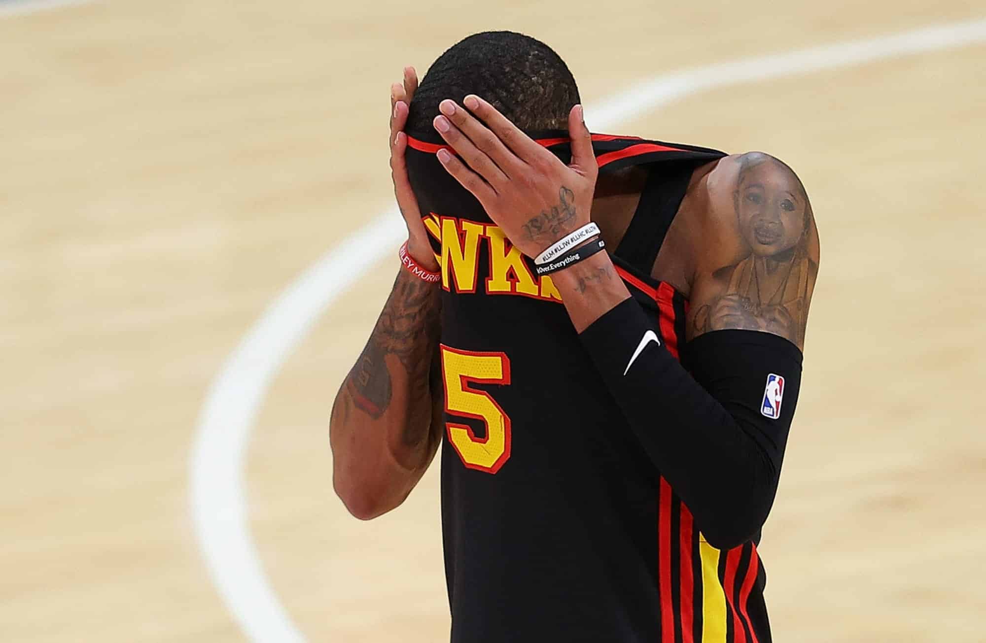 “How ya bum a*s feeling tonight?” – Dejounte Murray gets SCORCHED by NBA Twitter for horrible performance in Hawks’ season-ending loss to Celtics