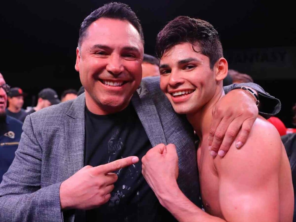 Oscar De la Hoya with Ryan Garcia