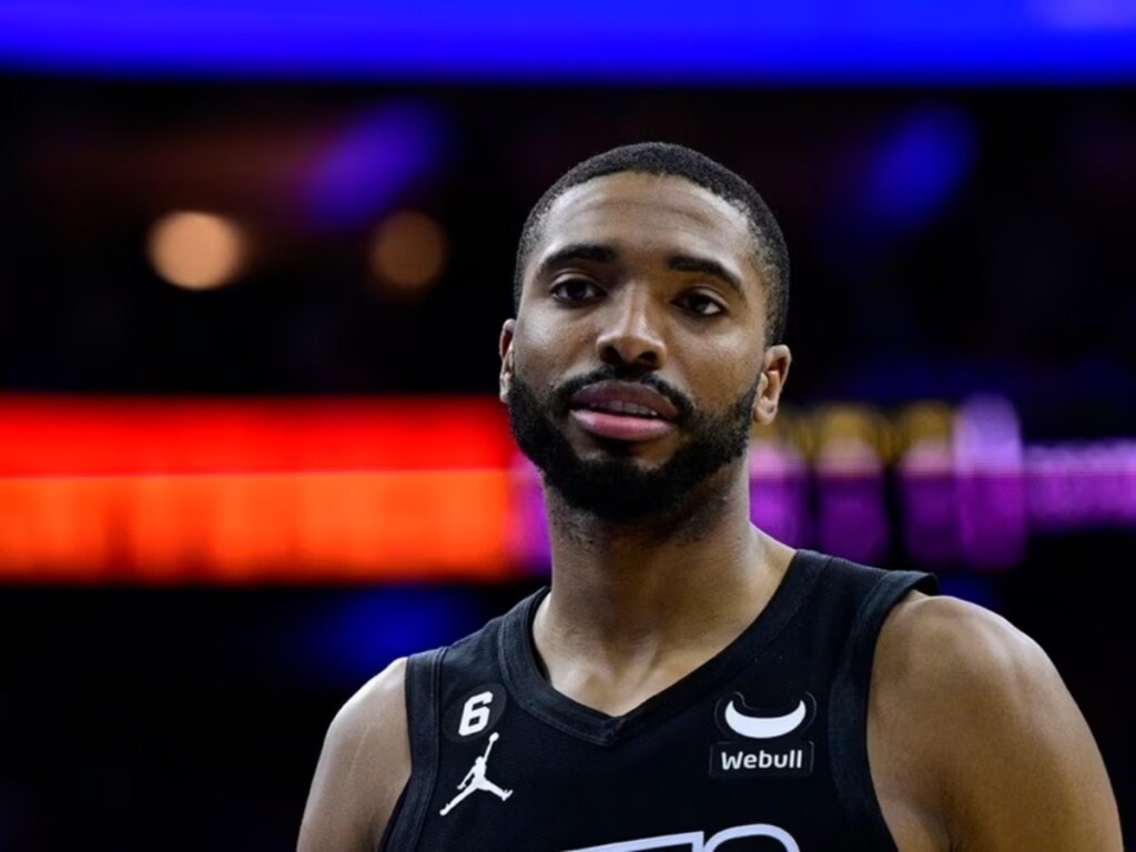 Brooklyn Nets' Mikal Bridges in action during Game 1 in the first round of the NBA basketball playoffs against the Philadelphia 76ers