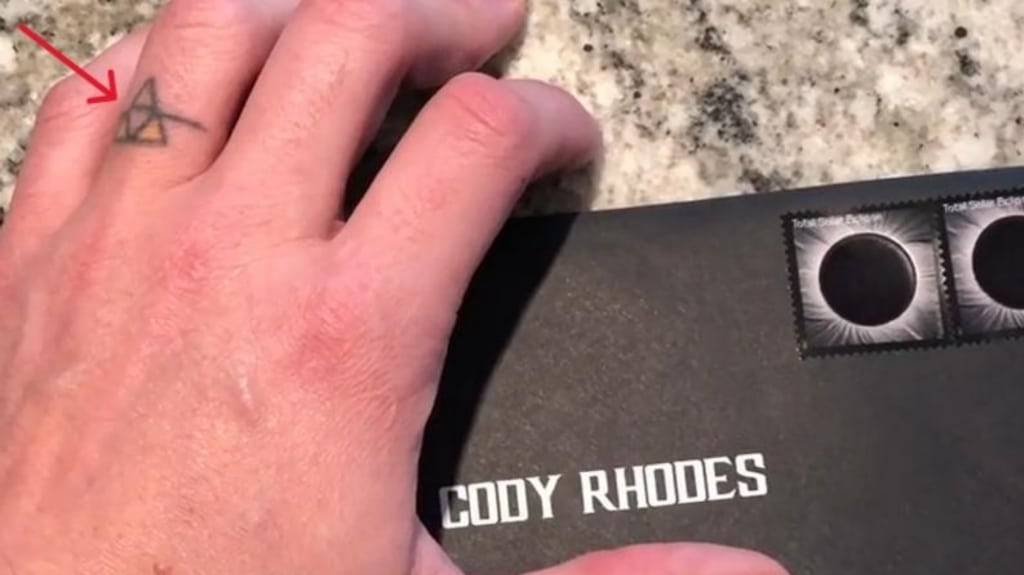 Thank you CodyRhodes for the tattoo This is the finest piece of body art  I own  rSCJerk