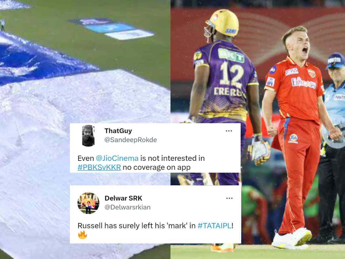 “Even rain is against KKR!”- Twitter reacts as Andre Russell’s quickfire goes in vain and PBKS register victory over KKR via DLS