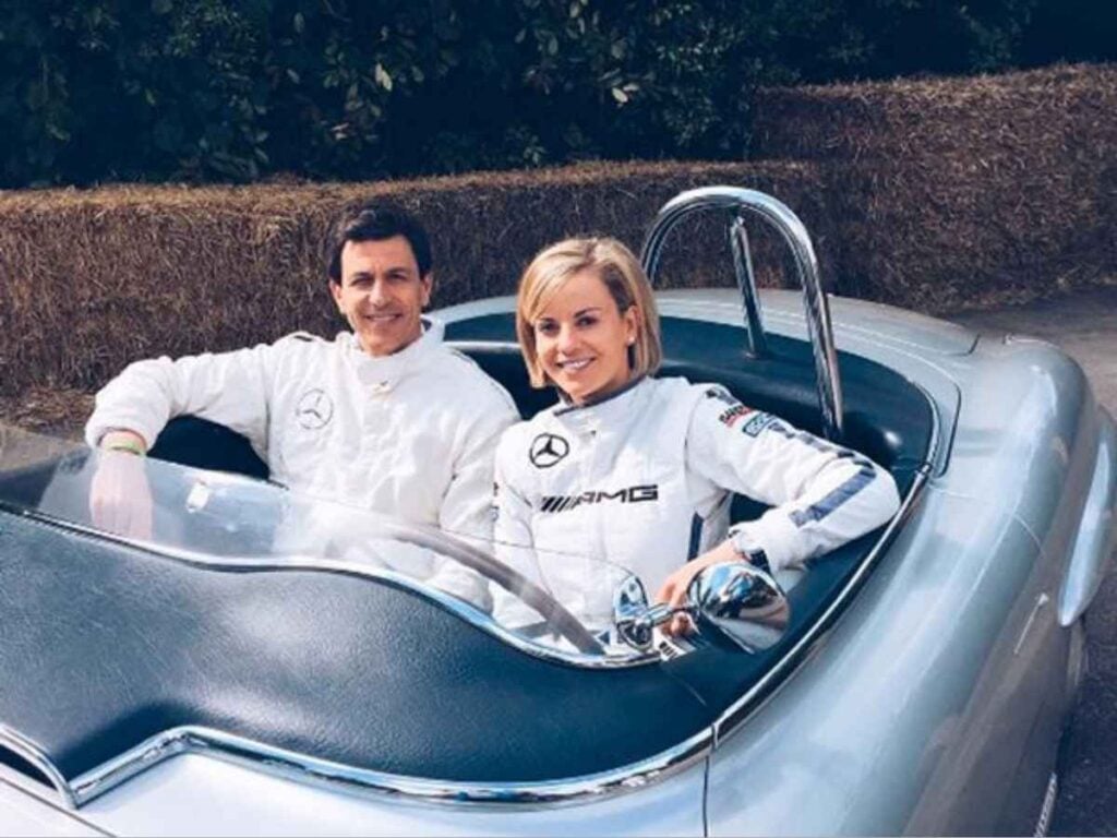 Toto Wolff and his wife, Susie Wolff