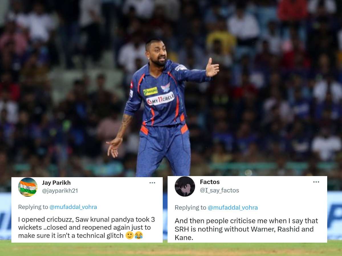 “What a boring match”- Twitter reacts as Krunal Pandya leads bowling charge to help LSG restrict SRH to a paltry total