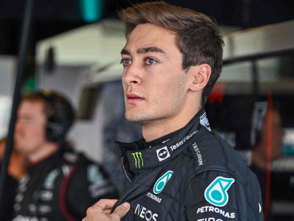 Mercedes' driver George Russell