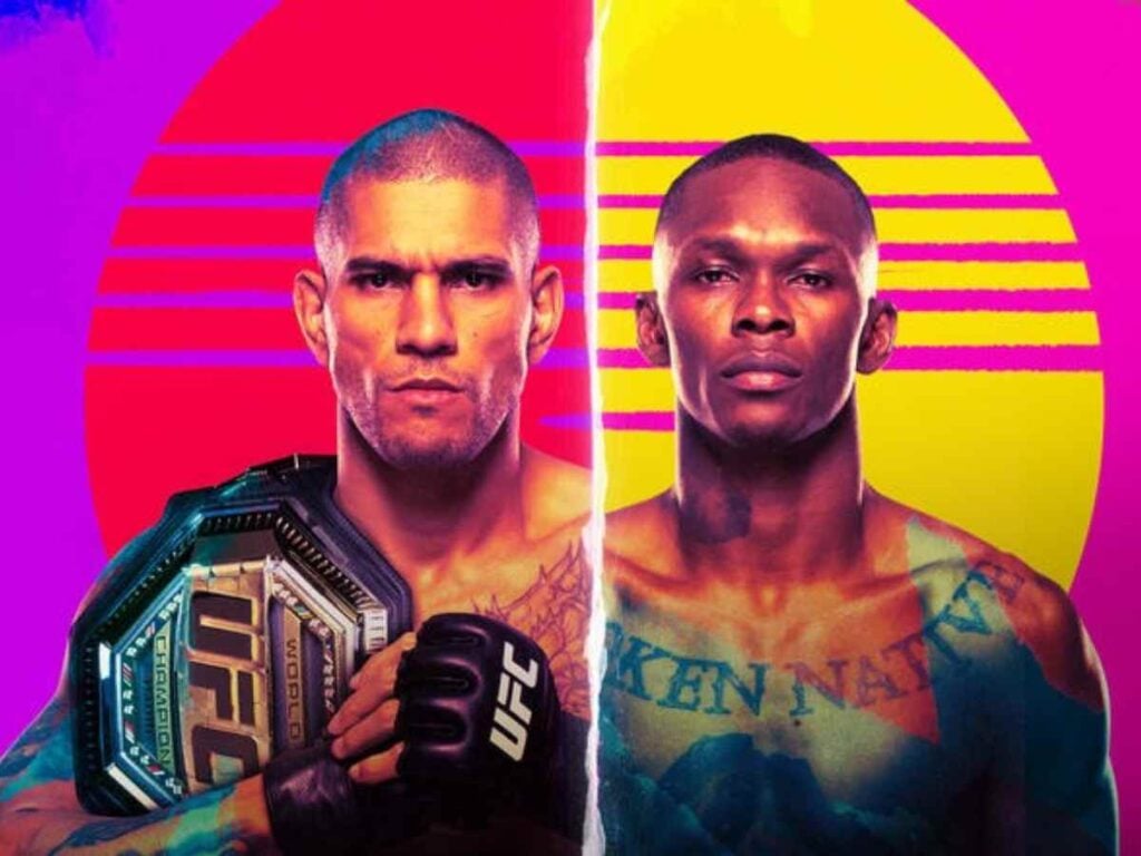 UFC 287 main card (Image via UFC.com)